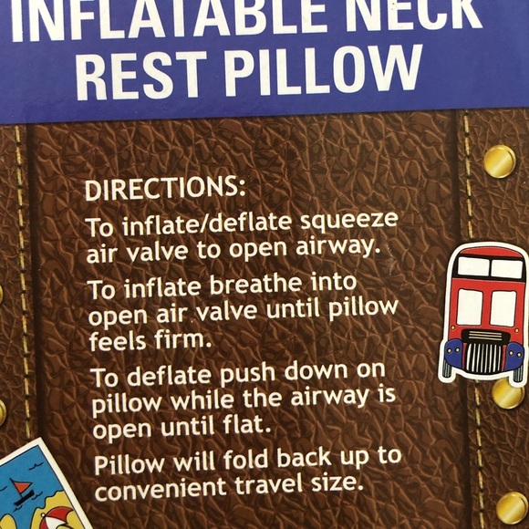 2 gray Inflatable microsuede portable no tools needed travel‎ pillows new - Picture 3 of 5